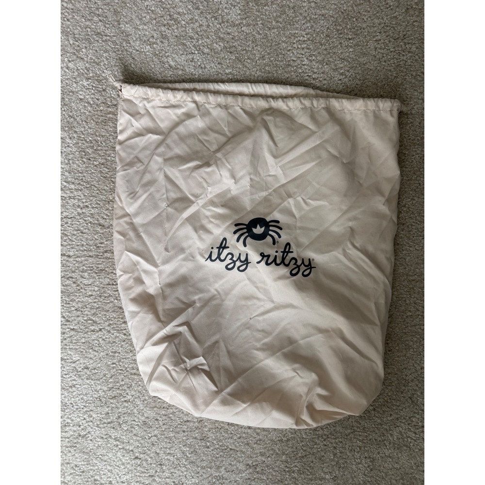 Itzy Ritzy Beige Dust Bag Drawstring Storage Protector Travel Packaging